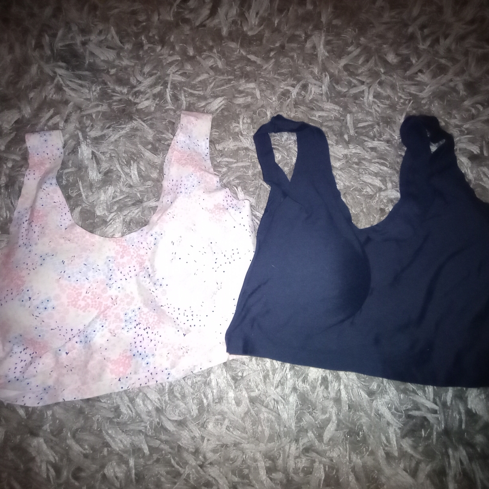 Floral and Navy Sports Bras